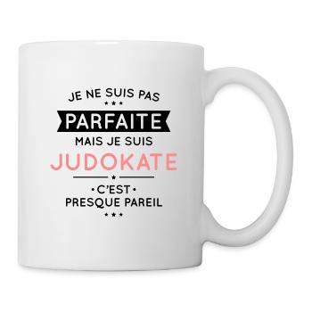 Je ne suis pas parfaite mais je suis judokate - Mug blanc - blanc - Droite