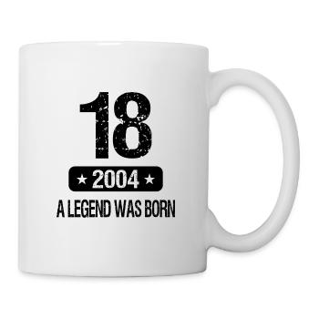 Vintage 18 years built in 2004 A Legend Was Born - Mug - white - Right