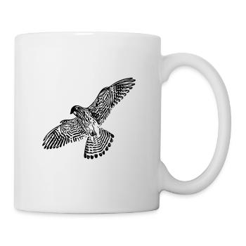 Falcon in flight - Mug - white - Right