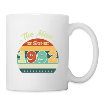 Vintage The Man Since 1992 30th Birthday - Tasse - Weiß - Rechts
