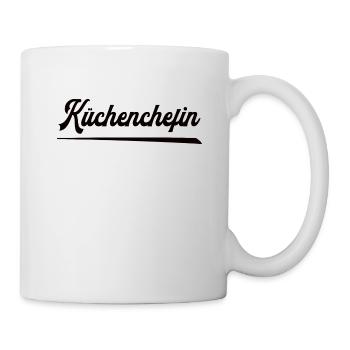 Küchenchefin Köchin Chefin der Küche Küchen-Chefin - Tasse - Weiß - Rechts