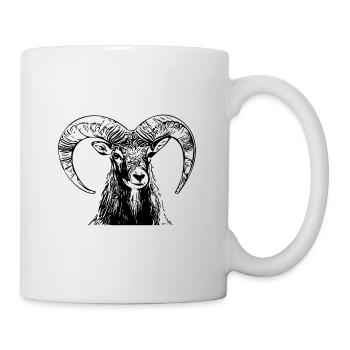 Elegant vintage Capricorn - Mug - white - Right