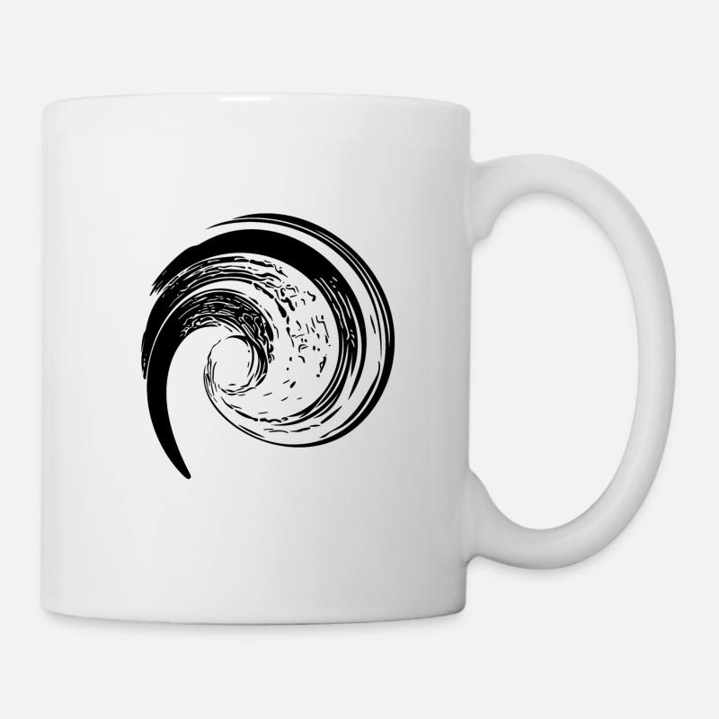 Gedrehte Welle Strudel Formation - Tasse - Weiß
