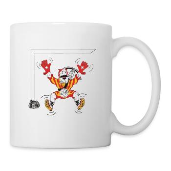 Fussball , Wiltsch, Schweiz, Tor, Ball, Sport - Tasse - Weiß - Rechts