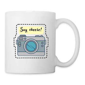 Say cheese! camera - Mug - white - Right