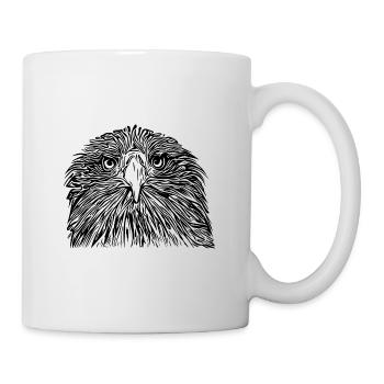 Eagle Portrait for Birdwatchers - Mug - white - Right