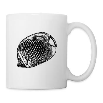 Vintage Kaiserfisch - Tasse - Weiß - Rechts