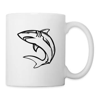 Élégant requin d’eau profonde - Mug blanc - blanc - Droite