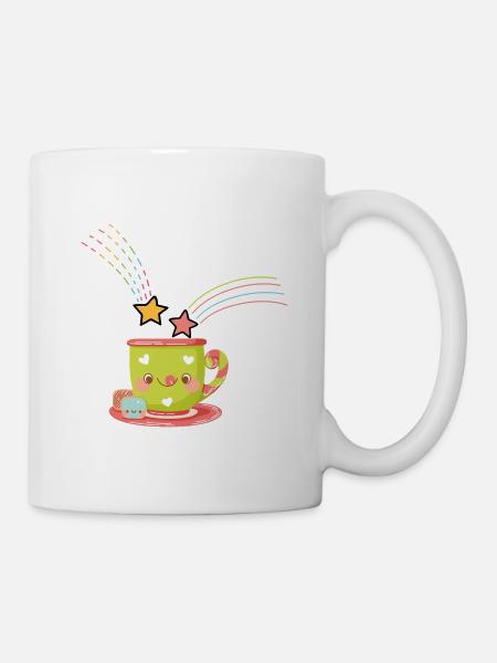 Kawaii-Pokal - Tasse - Weiß