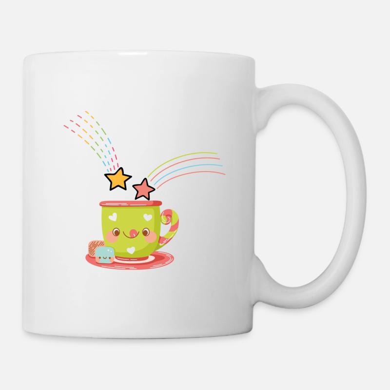 Kawaii-Pokal - Tasse - Weiß