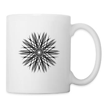 Geometric Lines Circle Mandala Shape - Mug - white - Right