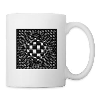 Geometric Lines Sphere Circle View - Mug - white - Right