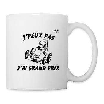 je peux pas j'ai grand prix - Mug blanc - blanc - Droite