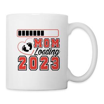 Mama loading 2023, werdende Mutter 2023 - Tasse - Weiß - Rechts