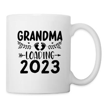 Grand-mère-à-être, Grand-mère chargement 2023 Grand-mère 2023 - Mug blanc - blanc - Droite