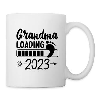 2023 Oma Loading Werdende Oma Großmutter - Tasse - Weiß - Rechts