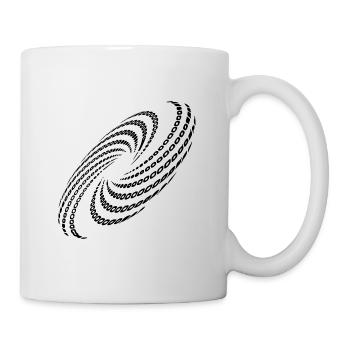 Twisted Spiral Planet Whirlpool Formation - Mug - white - Right