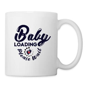Baby is charged, expectant mother - Mug - white - Right