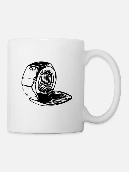 Schraubenmutter senkrecht geschmolzen - Tasse - Weiß
