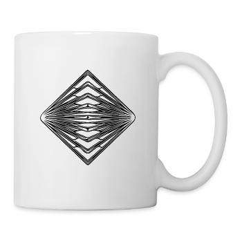Geometric Vintage Triangle Pattern - Mug - white - Right