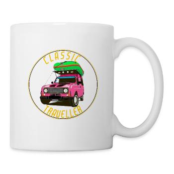 4L TRAVELLER PINK - Mug blanc - blanc - Droite