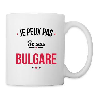 Je peux pas je suis Bulgare - Mug blanc - blanc - Droite
