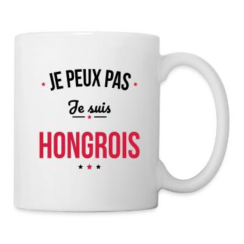 Je peux pas je suis Hongrois - Mug blanc - blanc - Droite