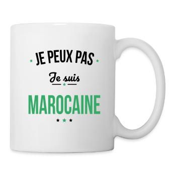 Je peux pas je suis Marocaine - Mug blanc - blanc - Droite