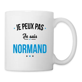 Je peux pas je suis Normand - Mug blanc - blanc - Droite