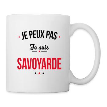 Je peux pas je suis Savoyarde - Mug blanc - blanc - Droite