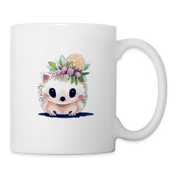 Aquarell Igel Baby - Tasse - Weiß - Rechts