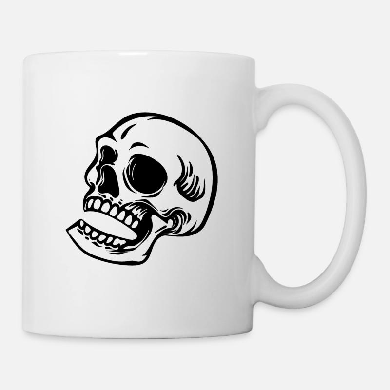 Skull Halloween Skull - Mug - white