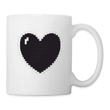 Heart Pixel Gamer Gift - Mug - white - Right