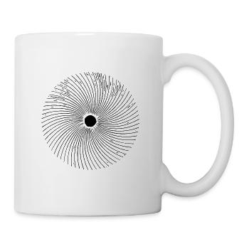 Geometric Circle Optical 3D Line Illusion - Mug - white - Right