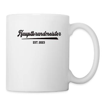 Hauptbrandmeister Feuerwehr 2023 FFW Ausbildung - Tasse - Weiß - Rechts