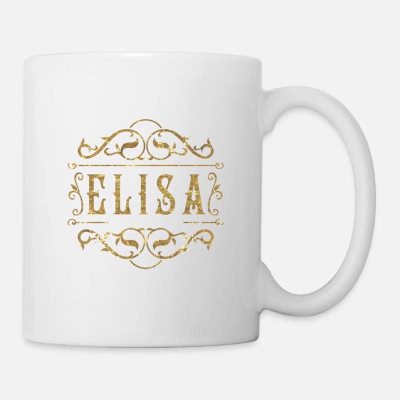 Elisa or - Mug blanc - blanc