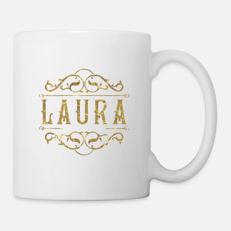 Laura or - Mug blanc - blanc