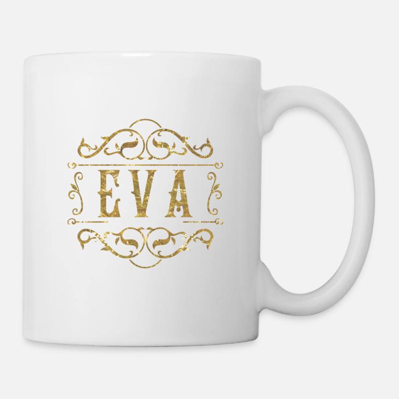 Eva gold - Tasse - Weiß