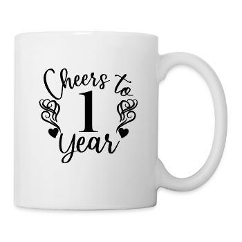 Vive le 1er anniversaire du 1er anniversaire - Mug blanc - blanc - Droite
