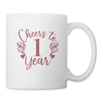 Vive le 1er anniversaire du 1er anniversaire - Mug blanc - blanc - Droite