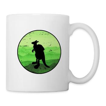 Känguru - Tasse - Weiß - Rechts