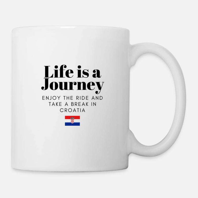 Reise nach Kroatien - Tasse - Weiß