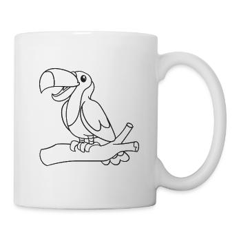 toucan, toucan, bird, gift, gift idea - Mug - white - Right