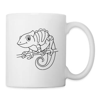 Chameleon, Chameleons, Reptiles, Gift - Mug - white - Right