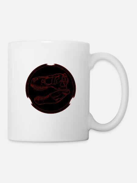 Tyrannosaurus Rex Fossil - Tasse - Weiß