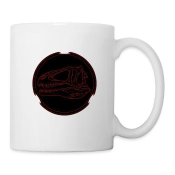 Acrocanthosaurus fossil skull - Mug - white - Right