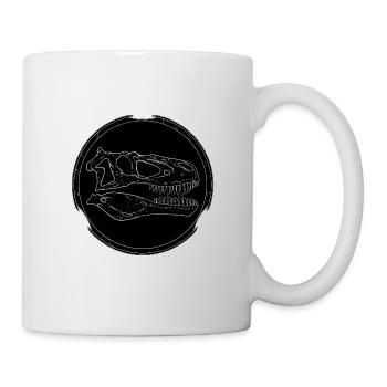 Daspletosaurus Fossilschädel - Tasse - Weiß - Rechts