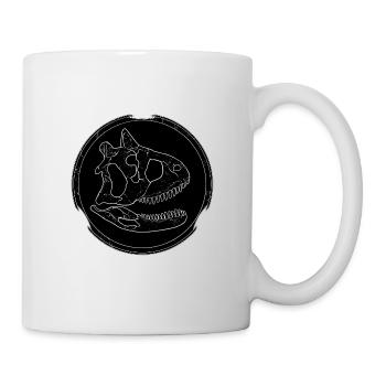 Carnotaurus Fossil Schädel - Tasse - Weiß - Rechts