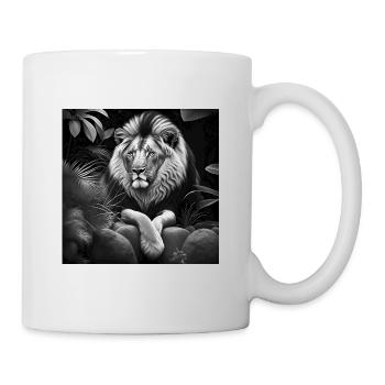 Löwe - Tasse - Weiß - Rechts