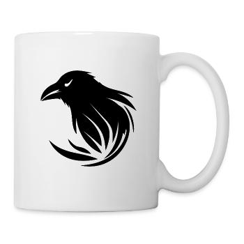 Corbeau intelligent - Mug blanc - blanc - Droite